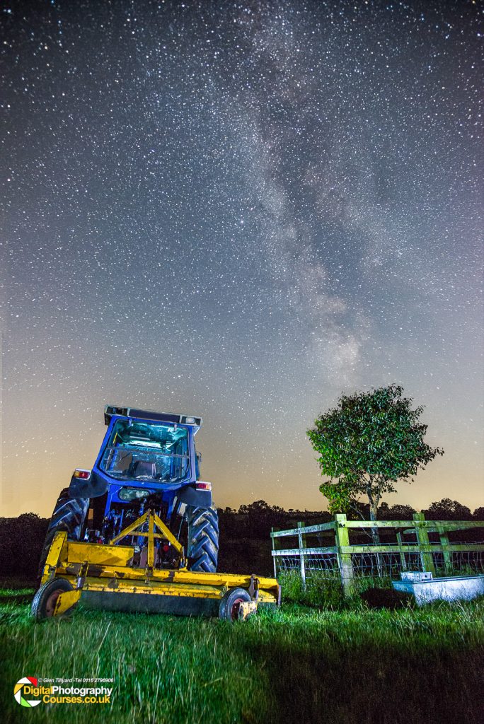 Tractor with Milk Way